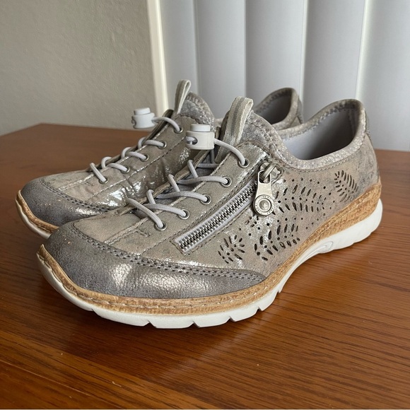 Rieker Nikita Slip-On Sneakers Women’s Size 39/8 Gray - Picture 1 of 16